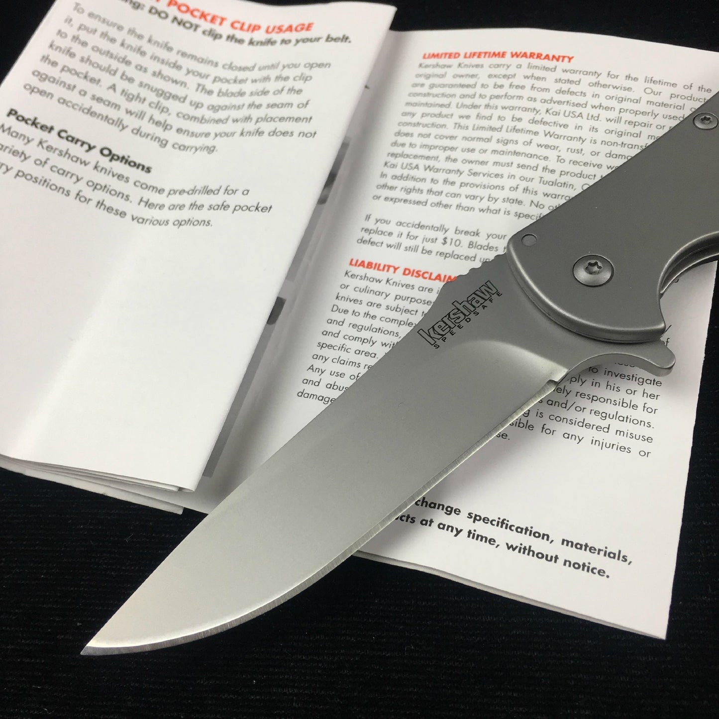 KERSHAW volt pocket knife frame lock safe A/O assisted stainless steel folding knife 3655 camping hunting fishing knife