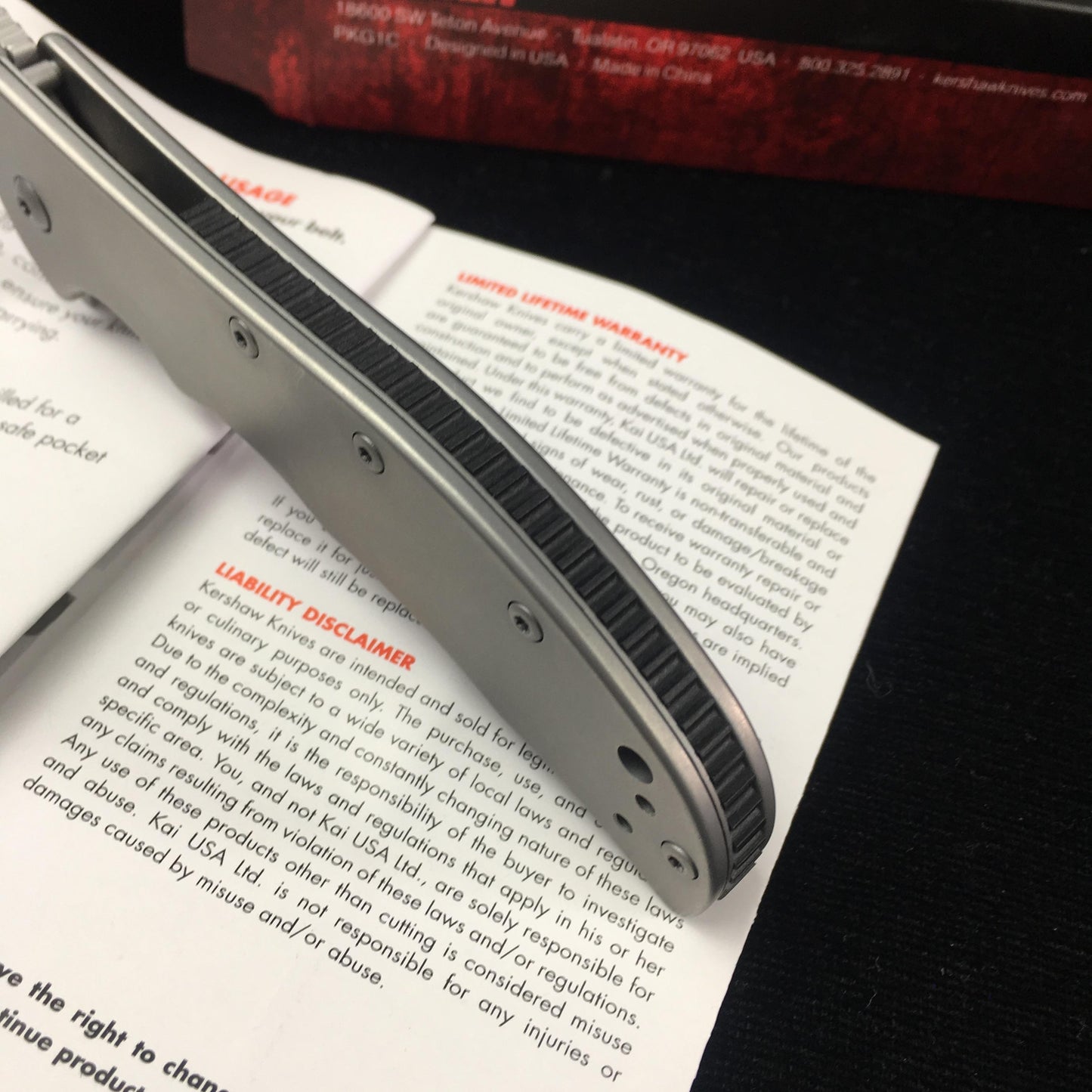 KERSHAW volt pocket knife frame lock safe A/O assisted stainless steel folding knife 3655 camping hunting fishing knife