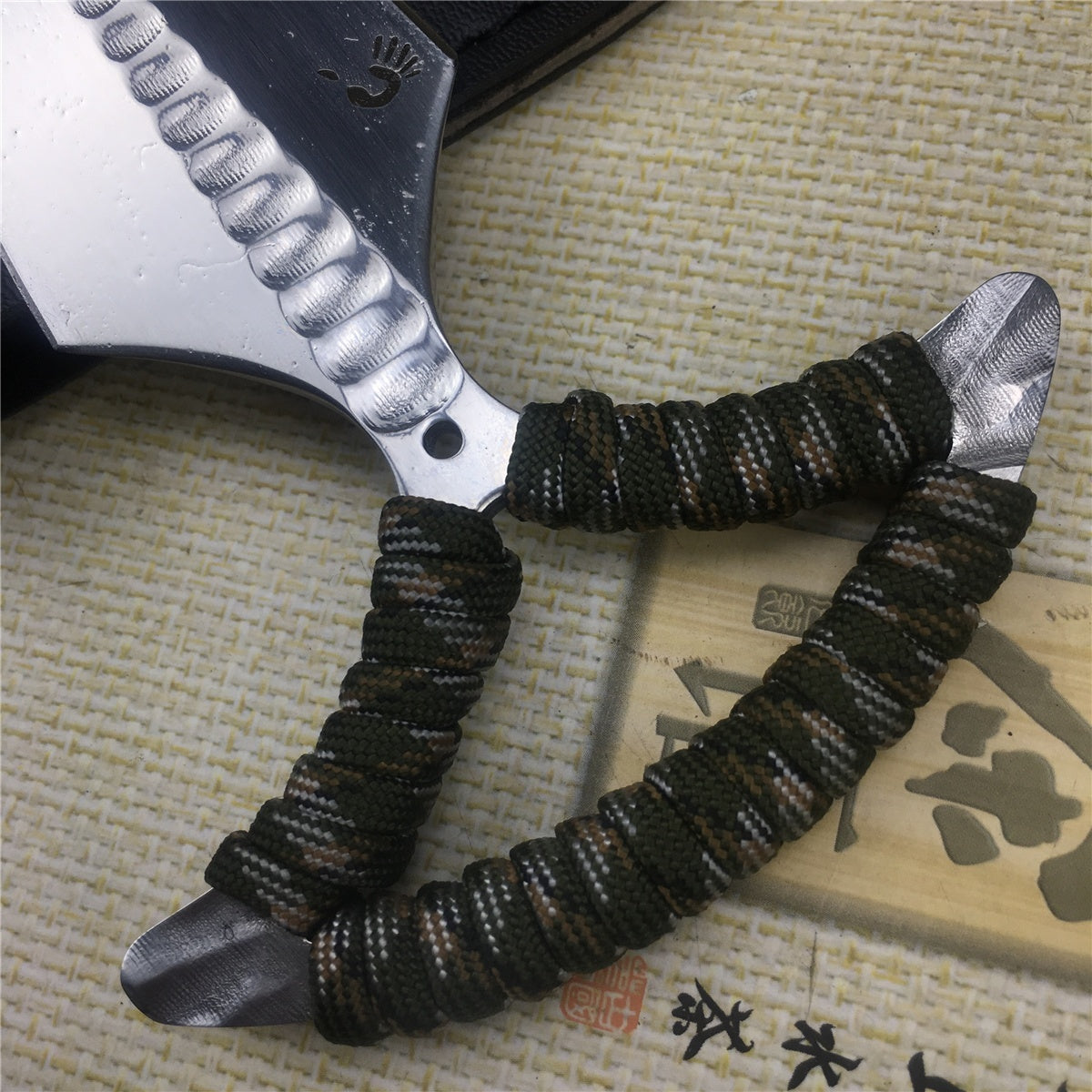 New Product Upgrades | Push knife + Card knife + Gifts Box Set '' 5.31 Inches Fist Knife Self-Defense Weapon Edc Tools(Style1 Style2)