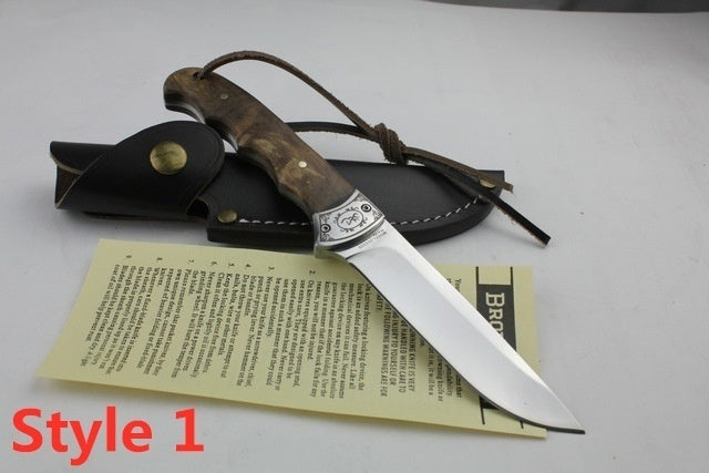 Browning Shadow Wood Hunting Knife Small Straight Knife Camping Outdoor Knive