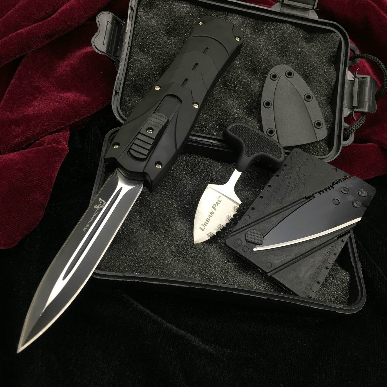 New Product Upgrades Pocket Tactical Knives Spring Assist Knife Folding Blade Fixed Blades Survival Rescue Tools Outdoor Camping Knifes Hunting Combat Automatic Open/Closes 8.8 Inch |Card Knife+Push Knife + Gifts Knives Set