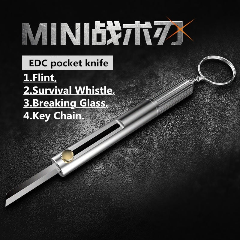 Emergency Mini Necklace Blade Fruit Knife for Camp Hunt Survive Hike Edc Pocket