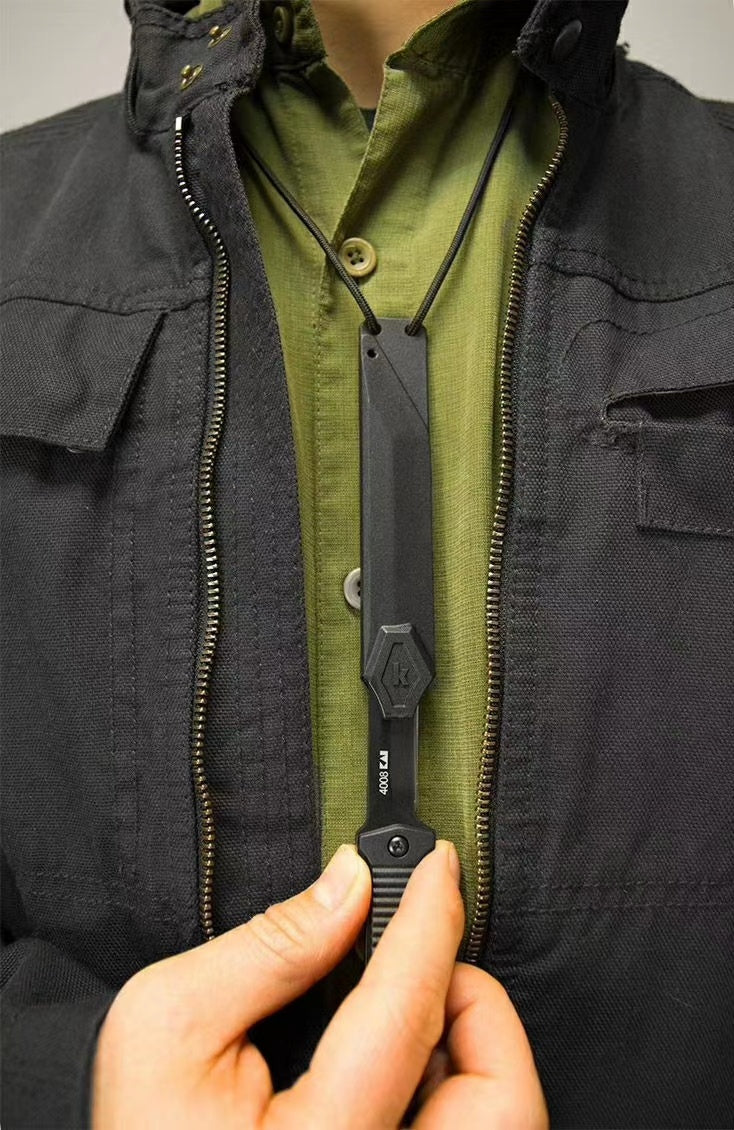 KERSHAW Dune 4008 Tactical Fixed Blade Knife 3.8 In. 3Cr13 Blade EDC Neck Knives Outdoor Survival Hunting Tools