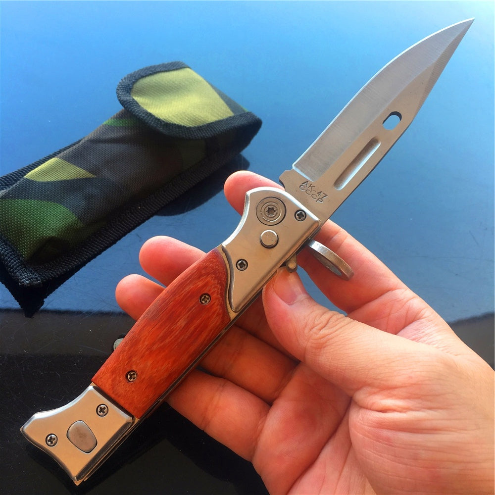 POCKET KNIFE SPRING ASSISTED OPEN KNIVES OTF AUTO Out The Blade Tactical Hunting EDC Camping Rescue Tools