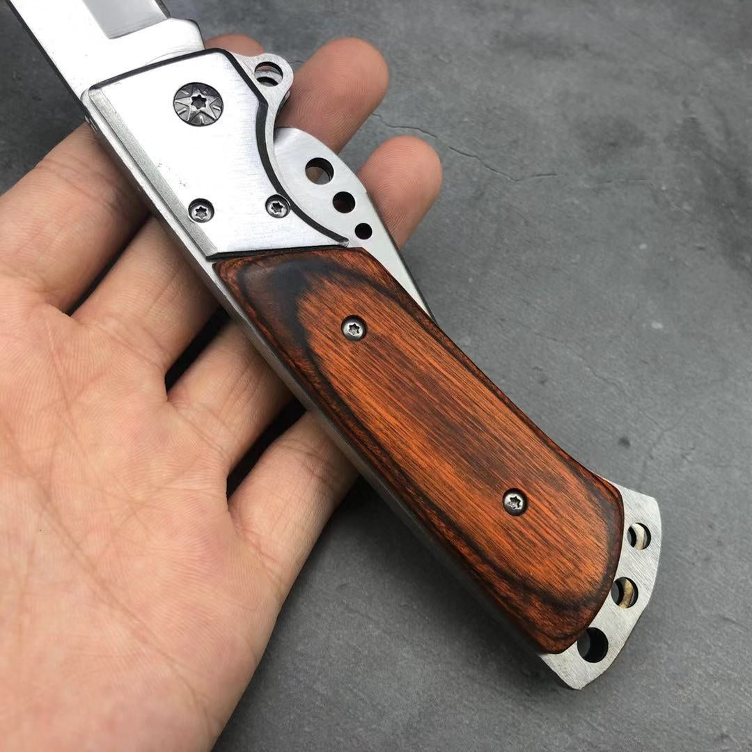 2020 NEW VERY SUYRDY Military Stainless Steel Fixed Blade Knife Folding Self Defense Pocket Knife, Outdoor Hunting Survival Combat Dagger Camping Fishing Knives