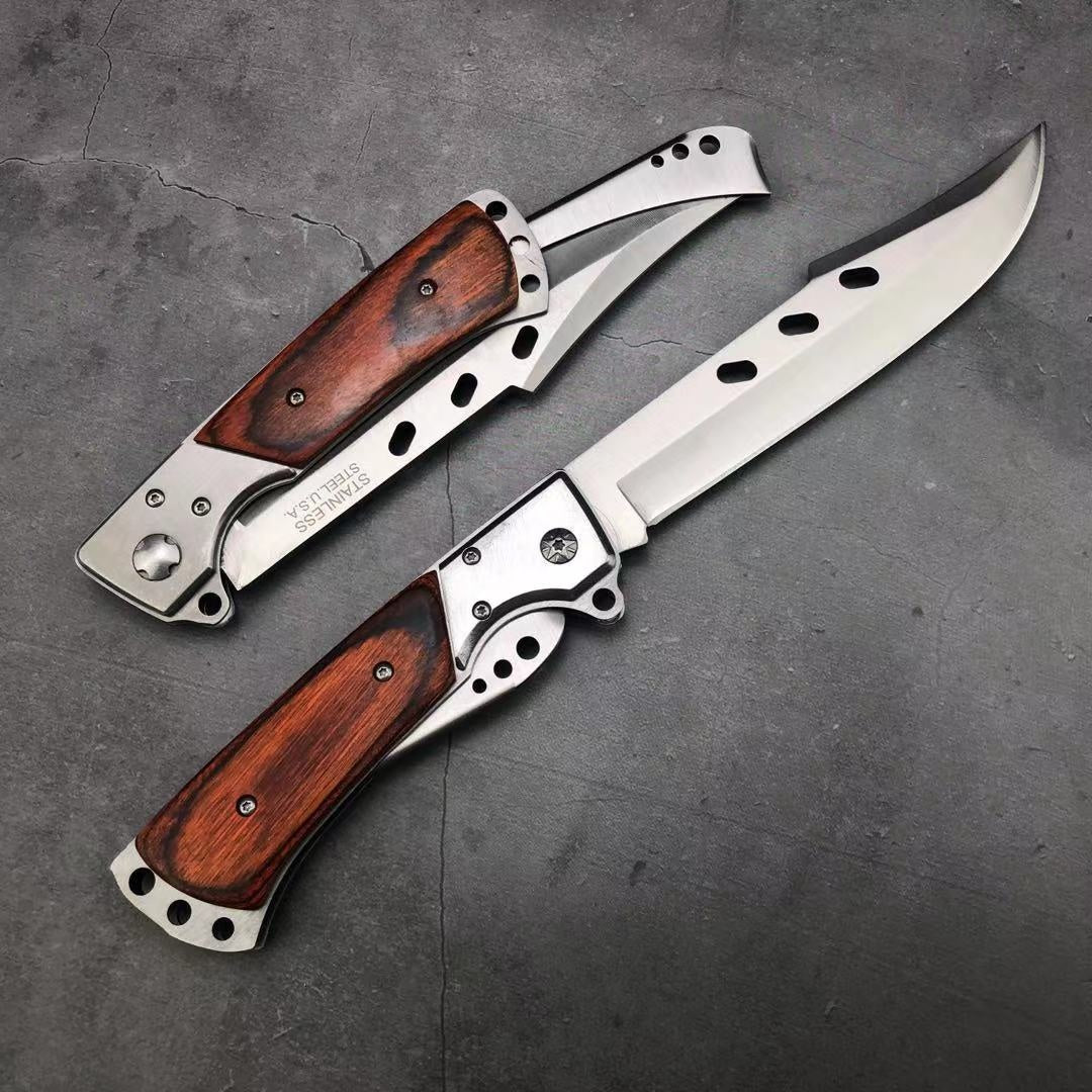2020 NEW VERY SUYRDY Military Stainless Steel Fixed Blade Knife Folding Self Defense Pocket Knife, Outdoor Hunting Survival Combat Dagger Camping Fishing Knives