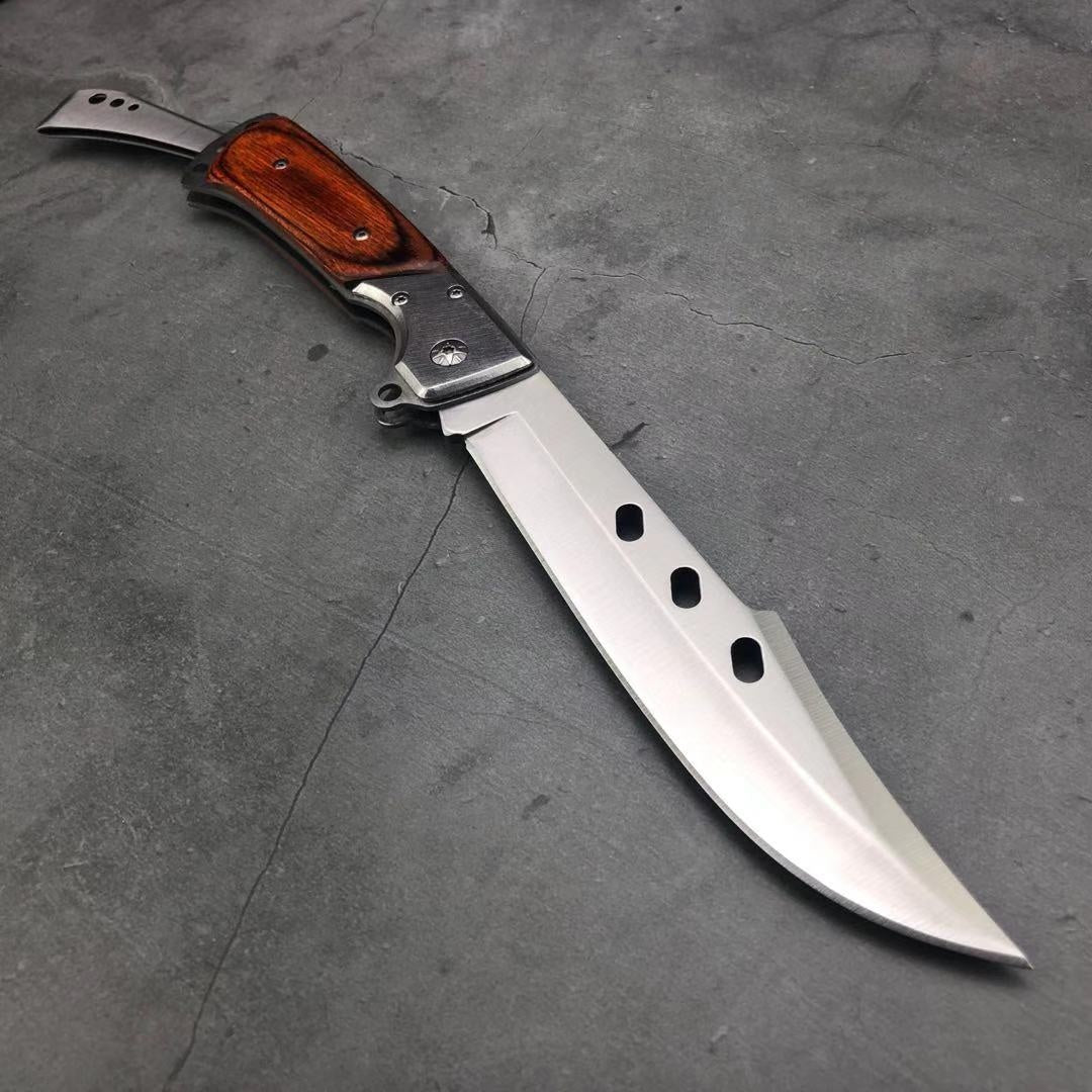 2020 NEW VERY SUYRDY Military Stainless Steel Fixed Blade Knife Folding Self Defense Pocket Knife, Outdoor Hunting Survival Combat Dagger Camping Fishing Knives