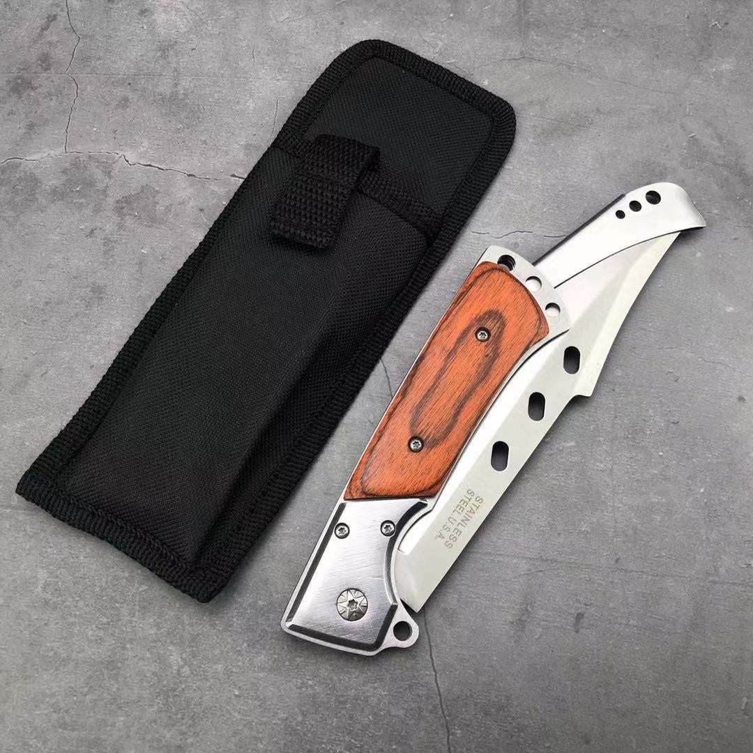 2020 NEW VERY SUYRDY Military Stainless Steel Fixed Blade Knife Folding Self Defense Pocket Knife, Outdoor Hunting Survival Combat Dagger Camping Fishing Knives