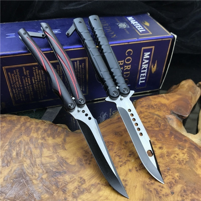 2020 Hot ! Butterfly Balisong Knife Practice Knifes OUTDOORS Tactical Knives Combat Trainer Very Sharp Survival Tools