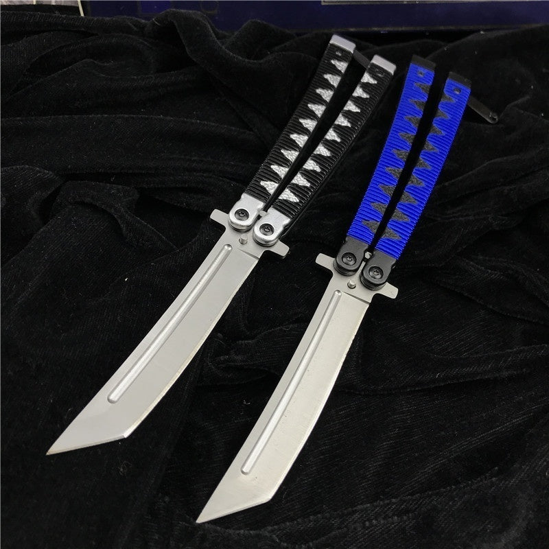 2020 Hot ! Butterfly Balisong Knife Practice Knifes OUTDOORS Tactical Knives Combat Trainer Very Sharp Survival Tools