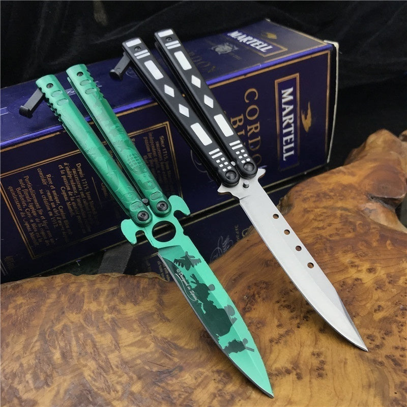 2020 Hot ! Butterfly Balisong Knife Practice Knifes OUTDOORS Tactical Knives Combat Trainer Very Sharp Survival Tools