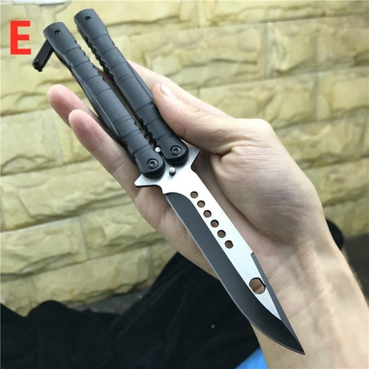 2020 Hot ! Butterfly Balisong Knife Practice Knifes OUTDOORS Tactical Knives Combat Trainer Very Sharp Survival Tools