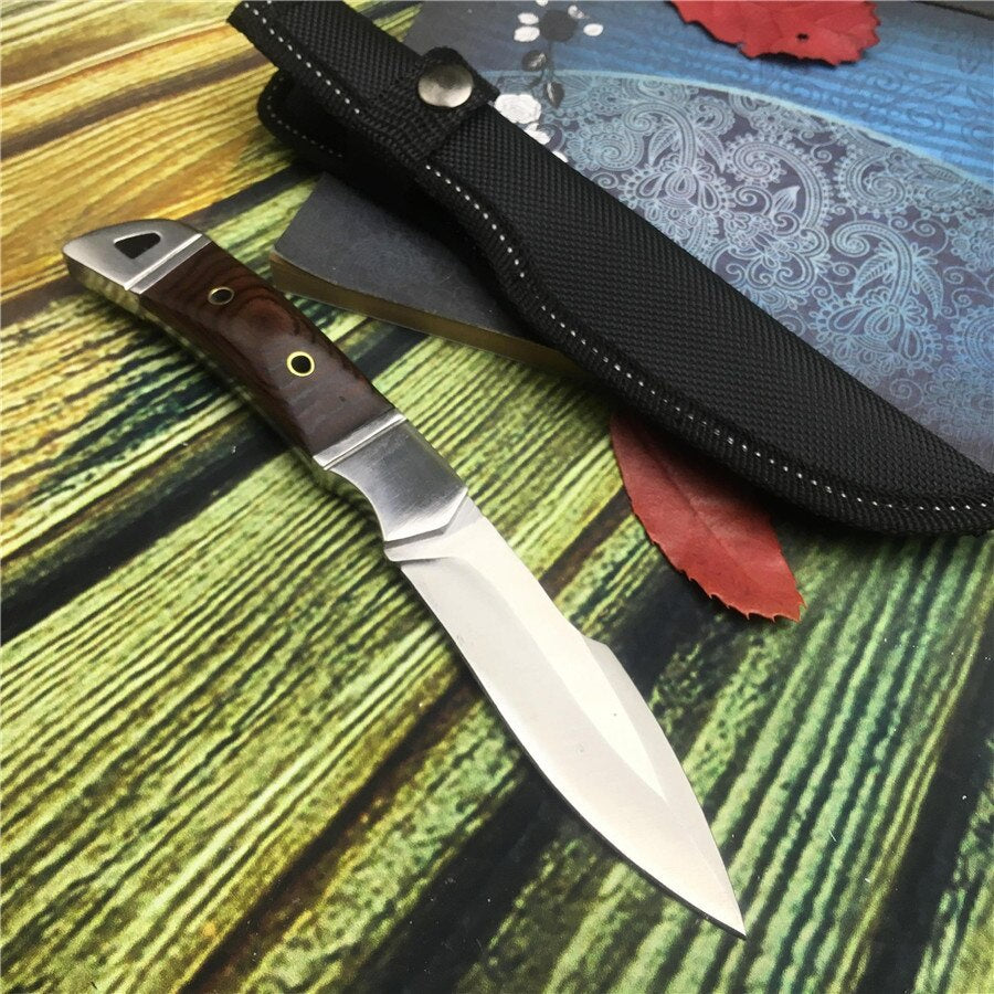 Browning 5CR15 Steel Knife Fixed Blade Knife Hunting Tool Sharp Outdoor Camping Hunting Survival Tactic Straight Knife EDC Tool