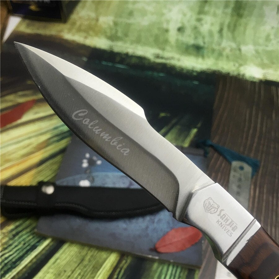 Browning 5CR15 Steel Knife Fixed Blade Knife Hunting Tool Sharp Outdoor Camping Hunting Survival Tactic Straight Knife EDC Tool