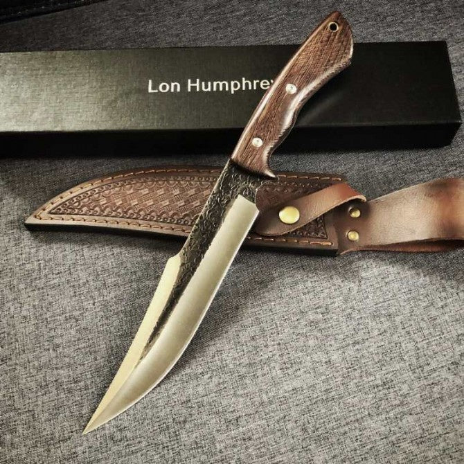 13 Inch Tactical Fixed Blade Knife 5cr15mov Blade Wood Handle Camping Hunting Fishing Knives Outdoor Survival Tools Dagger