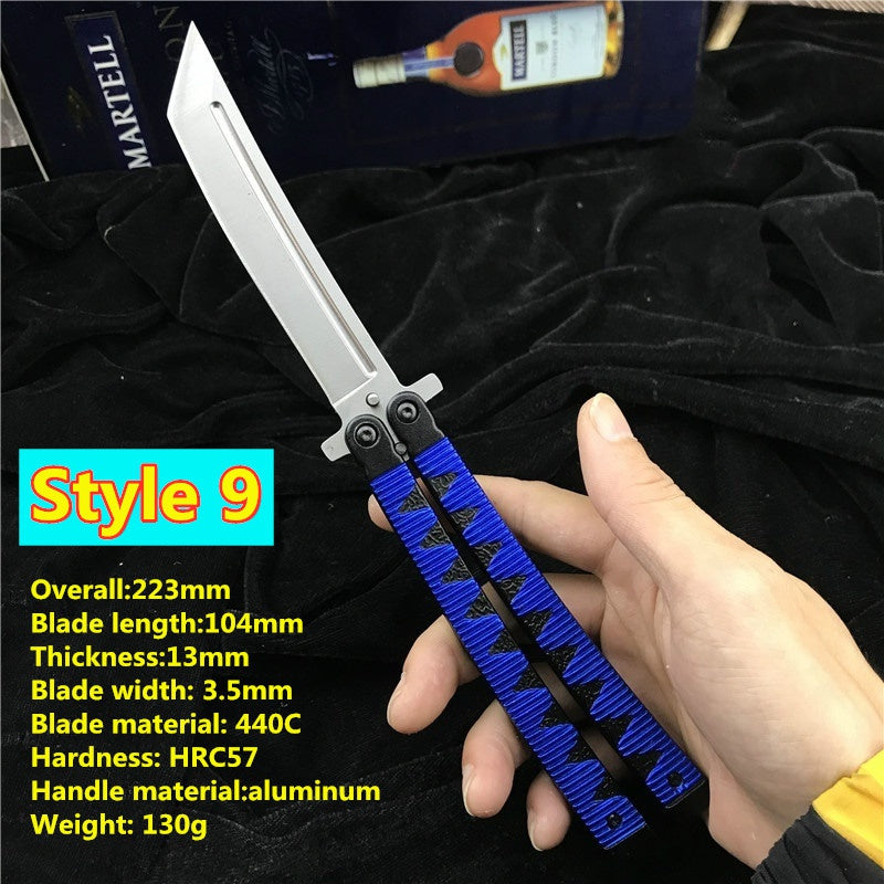 Balisong High Hardness Stainless Steel Folding Outdoor Camping Butterfly (Knife)
