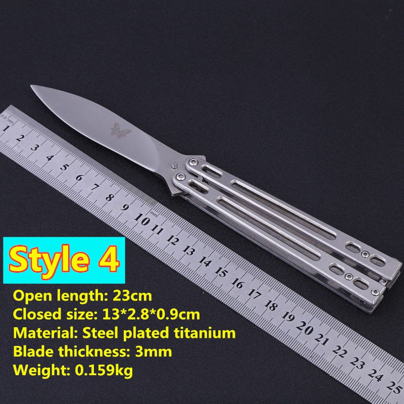 Balisong High Hardness Stainless Steel Folding Outdoor Camping Butterfly (Knife)