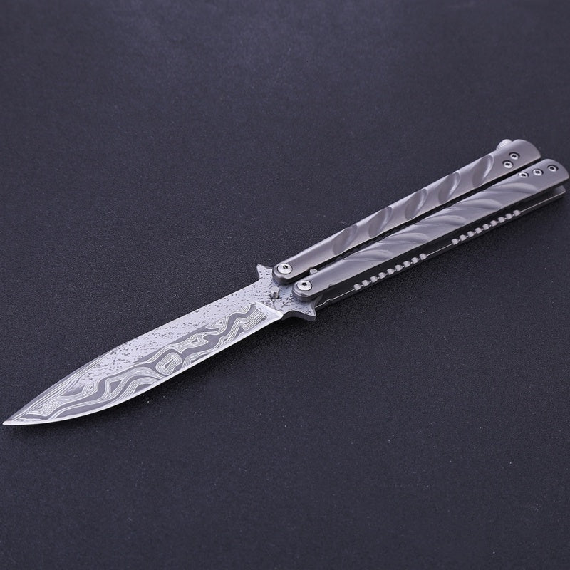Balisong High Hardness Stainless Steel Folding Outdoor Camping Butterfly (Knife)