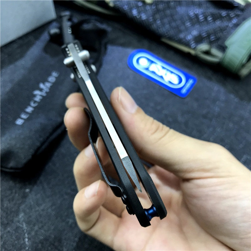 Hot Sale BENCHMADE 940 Osborne Folding Knife S90v Stone Washing Ordinary Blade Carbon Fiber Stripe Handle EDC Spring Assisted Tactical Folding Knife