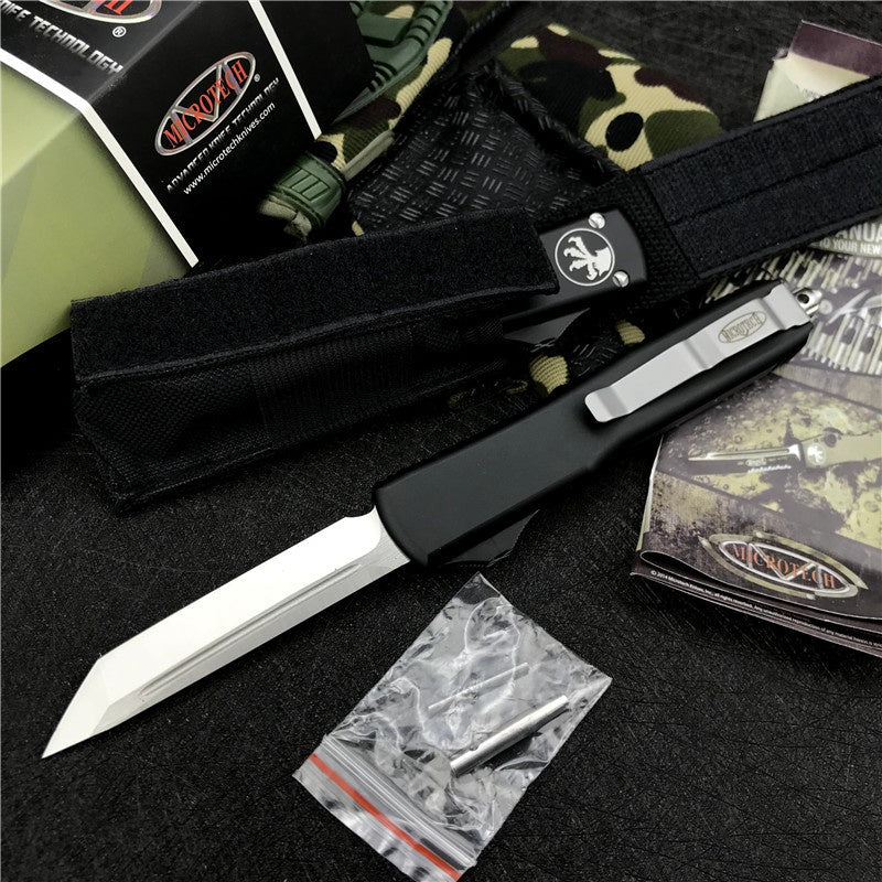 2020NEW Microtech Tactical knife Spring Assisted knives Fixed Blade Double Edge / Single Edge Survival Knifes Aviation Aluminum Handle Drop Shipping