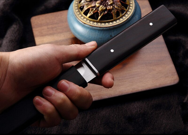 Voltron outdoor katana knife Camping survival tactical knife, outdoor hunting saber, tactical sharp straight knife D2 fixed blade