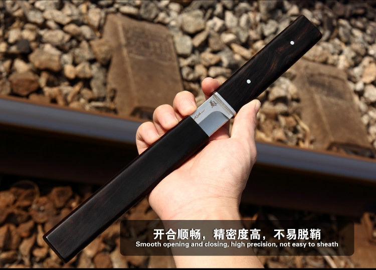 Voltron outdoor katana knife Camping survival tactical knife, outdoor hunting saber, tactical sharp straight knife D2 fixed blade