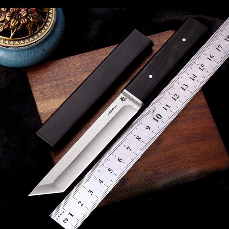 Voltron outdoor katana knife Camping survival tactical knife, outdoor hunting saber, tactical sharp straight knife D2 fixed blade