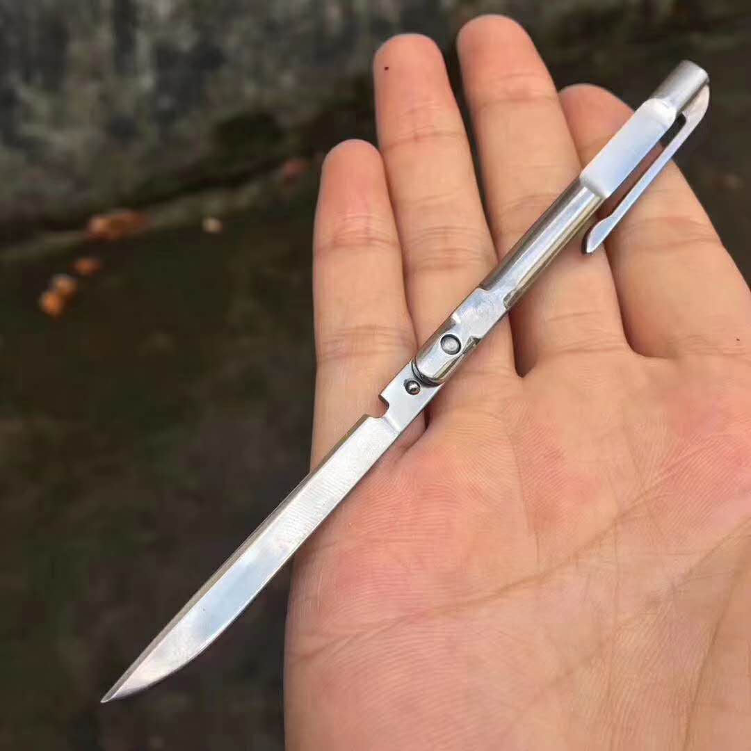 Magic Pen folding knife outdoor camp hunting survival pocket fruit kitchen knives EDC tools