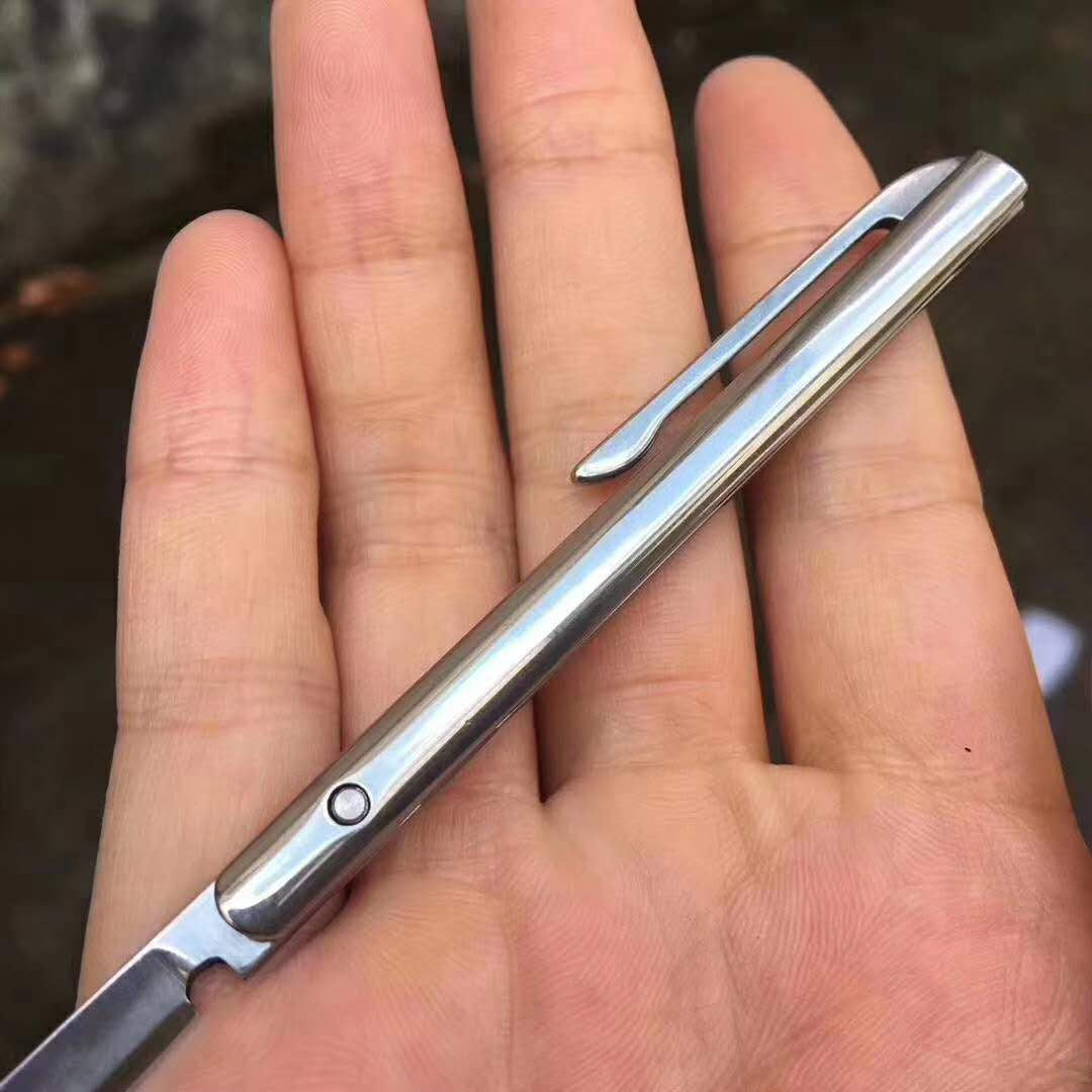 Magic Pen folding knife outdoor camp hunting survival pocket fruit kitchen knives EDC tools