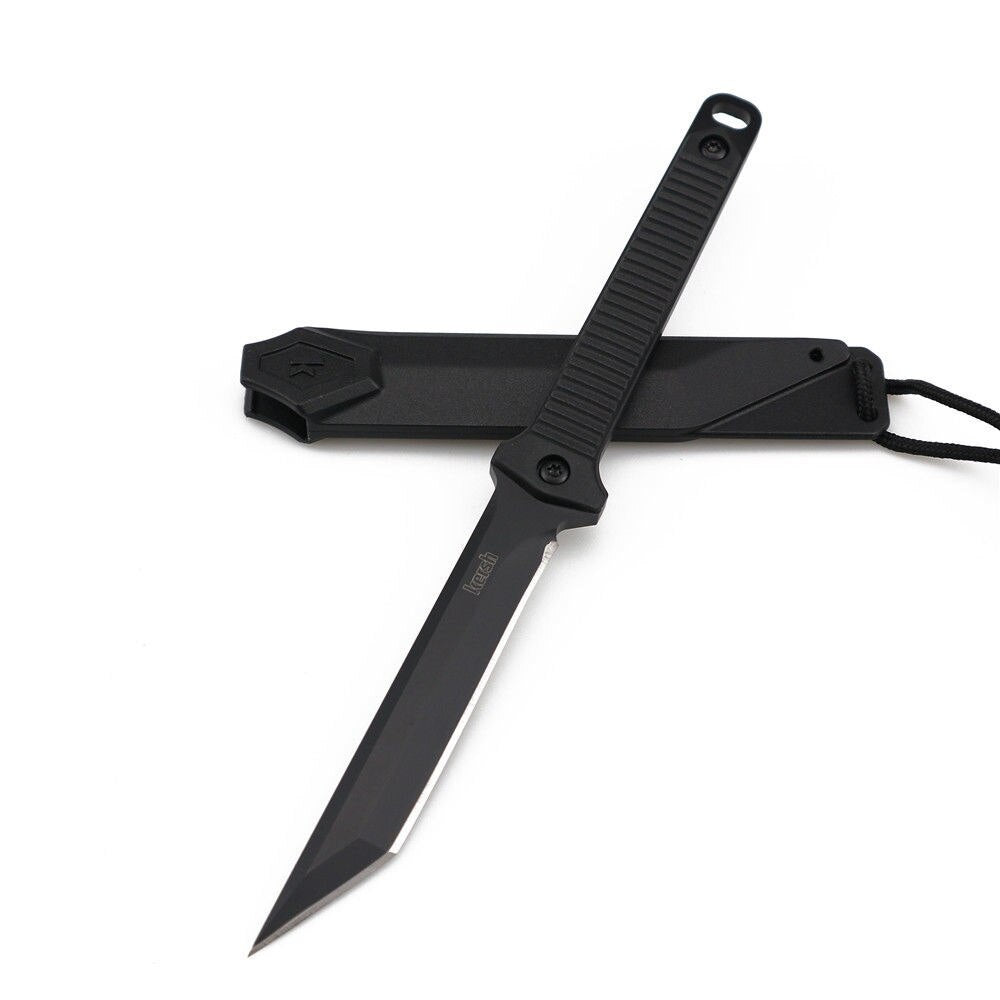 Kershaw 4008 Tanto Straight Knife 8Cr13MoV Stainless steel Fixed Blade Camping Hunting Fishing EDC Tactical Fruit Knives Tools