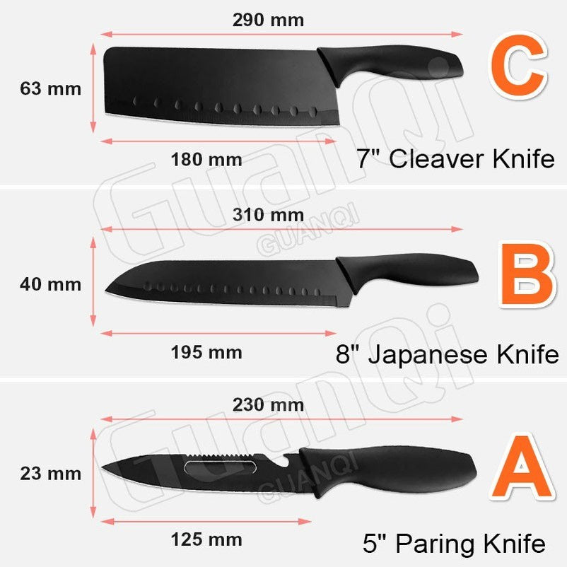 Sharp Chef Knife Professional Kitchen Stainless Steel Chef Knives Meat Cutting Knives Stainless Steel Kitchen Paring Knives High-grade Chef Kitchen Cleaver Knife Fruit Kitchen Slicing Knife Cooking Knives Professional Set Kitchen Chef Knife