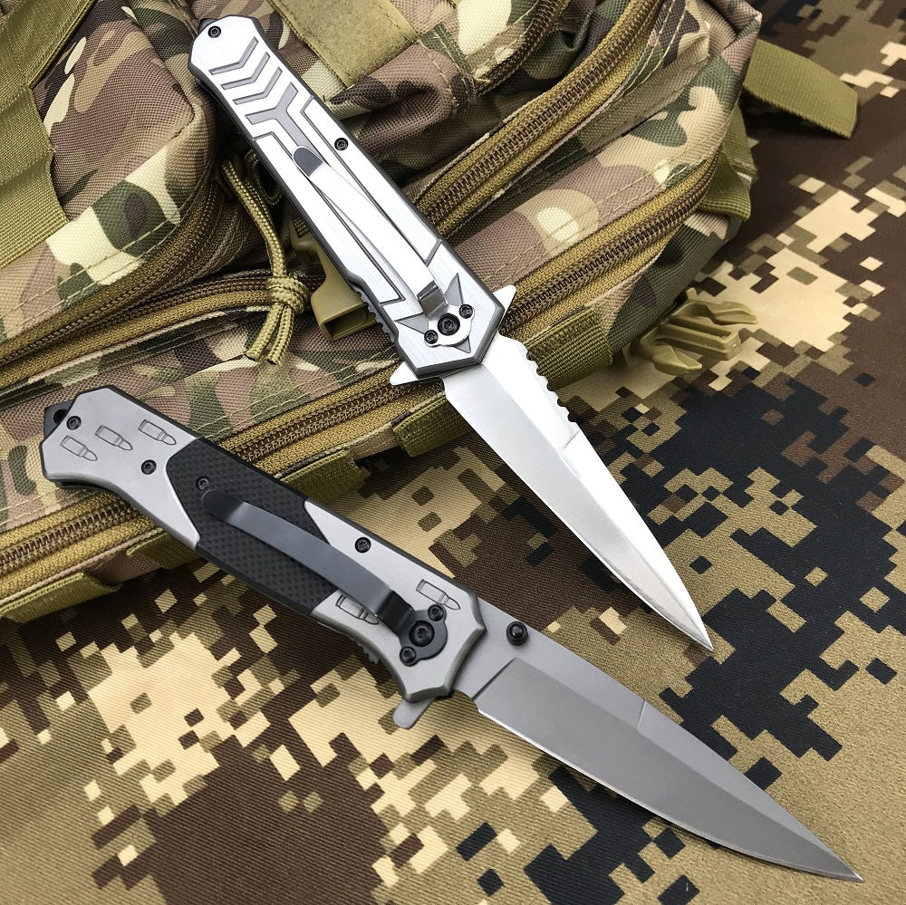 2021 Browning Pocket Knife 440C Stainless Steel Blade Titanium Coating Outdoor EDC Tactical Folding Knife