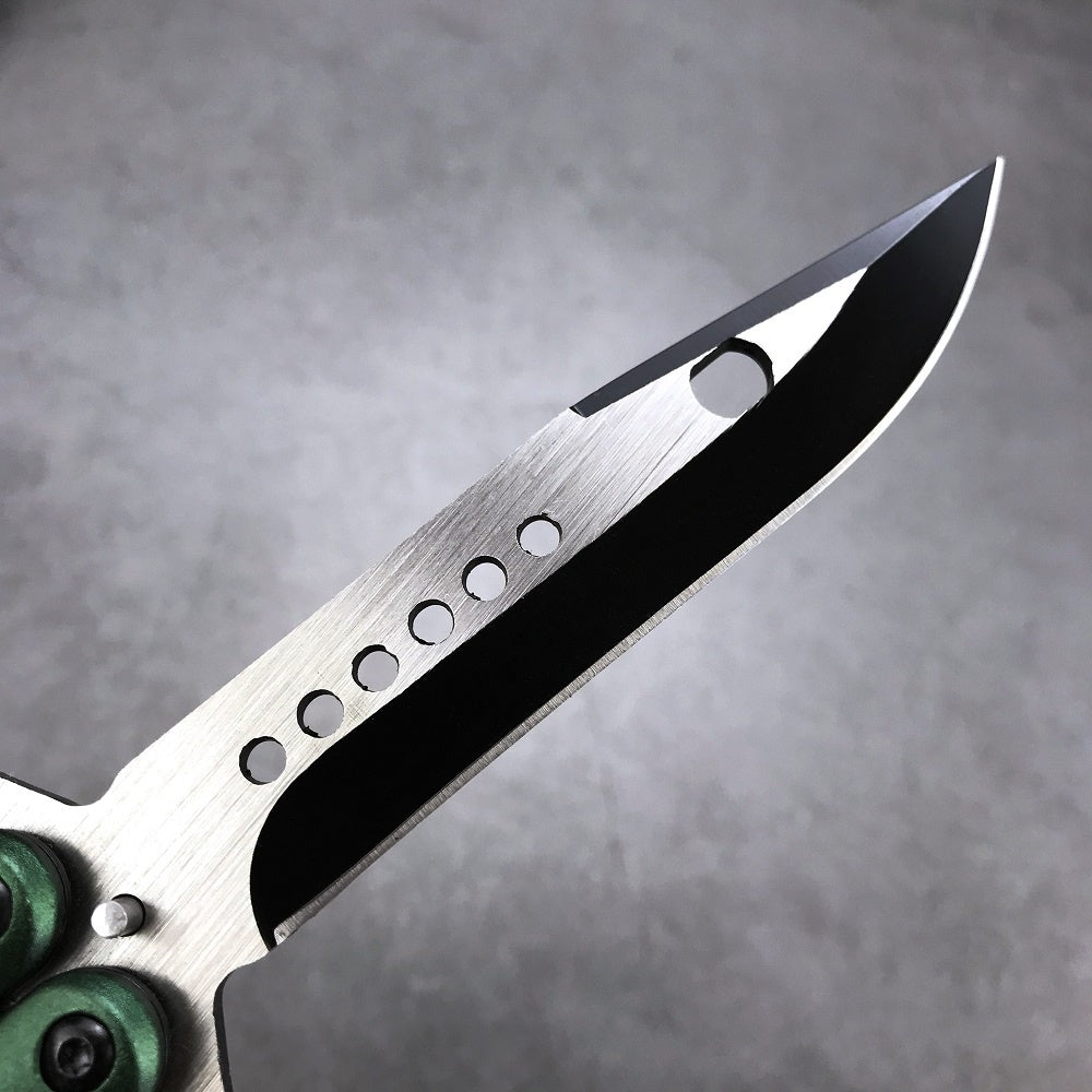 Sharp Blade Butterfly Knife Combat Practice Knives Balisong Trainer Stiletto Knifes Wood Handle Wilderness Pocket Hunting Survival Tool