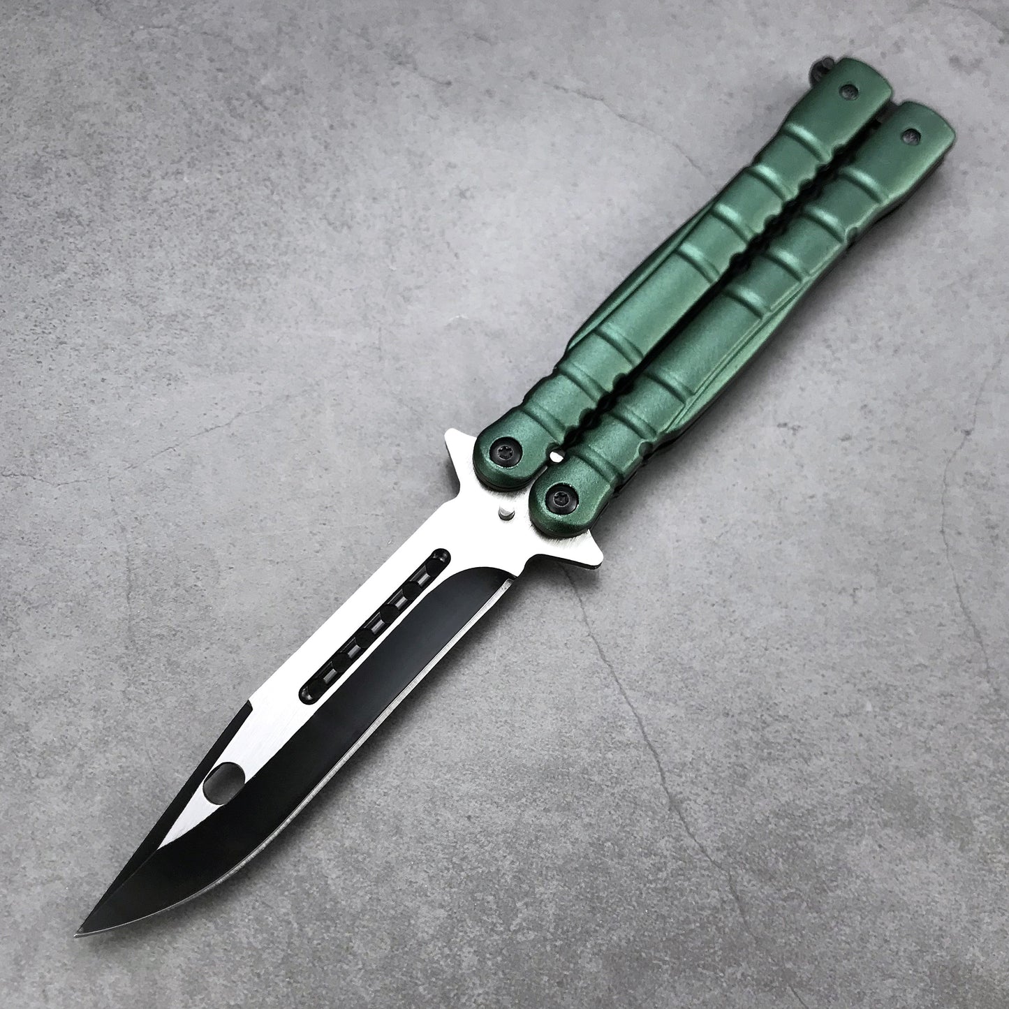 Sharp Blade Butterfly Knife Combat Practice Knives Balisong Trainer Stiletto Knifes Wood Handle Wilderness Pocket Hunting Survival Tool