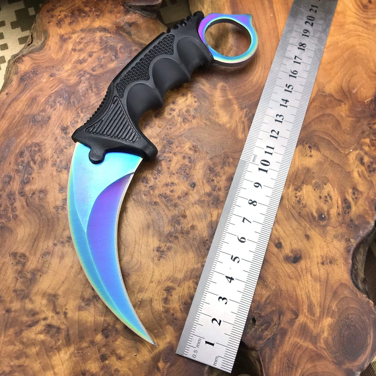 Hot Fixed Blade Knife Hunting Camping Neck Claw Knife Utility Survival Multi Tools