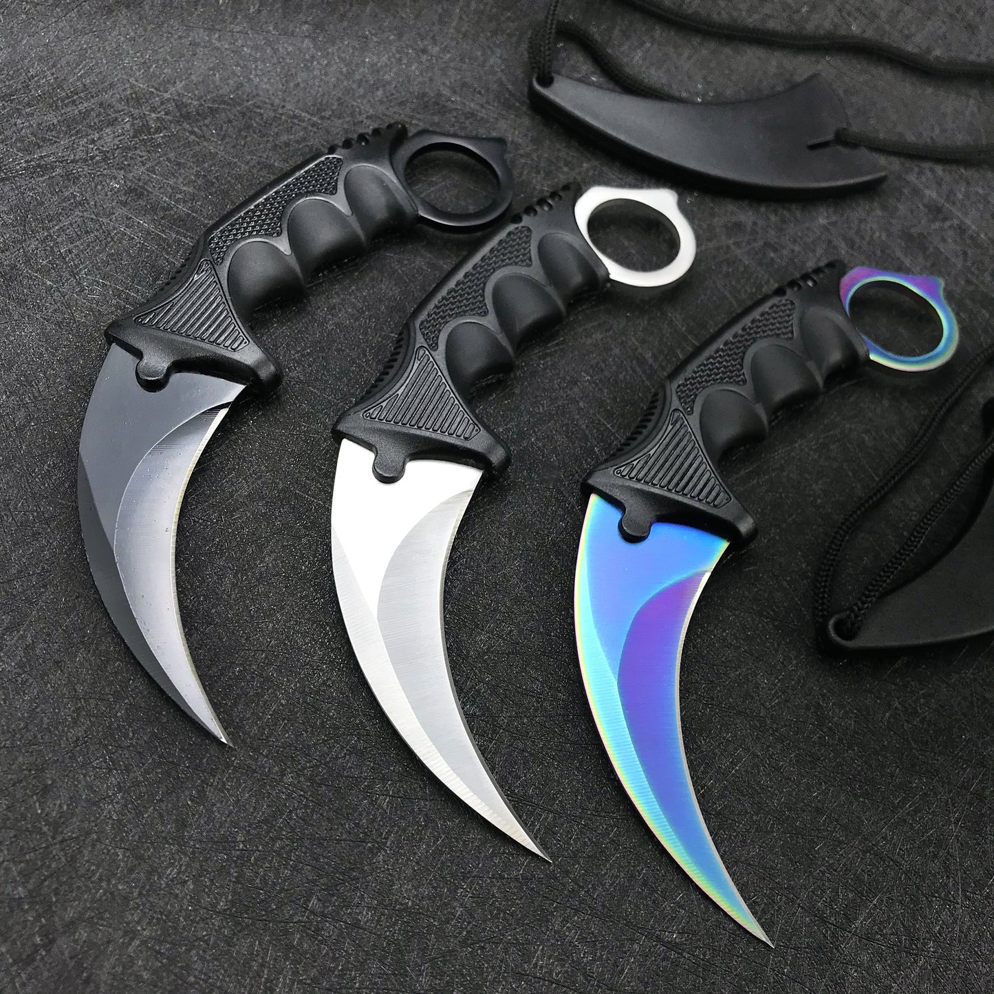 Hot Fixed Blade Knife Hunting Camping Neck Claw Knife Utility Survival Multi Tools