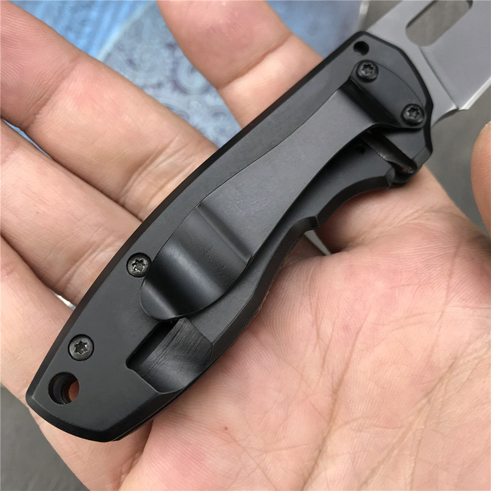 BUCK DA101 Pocket Folding Knife 440C Blade Knife Wooden Handle Mini Outdoor Survival Multifunction Folding Knife Gifts Box