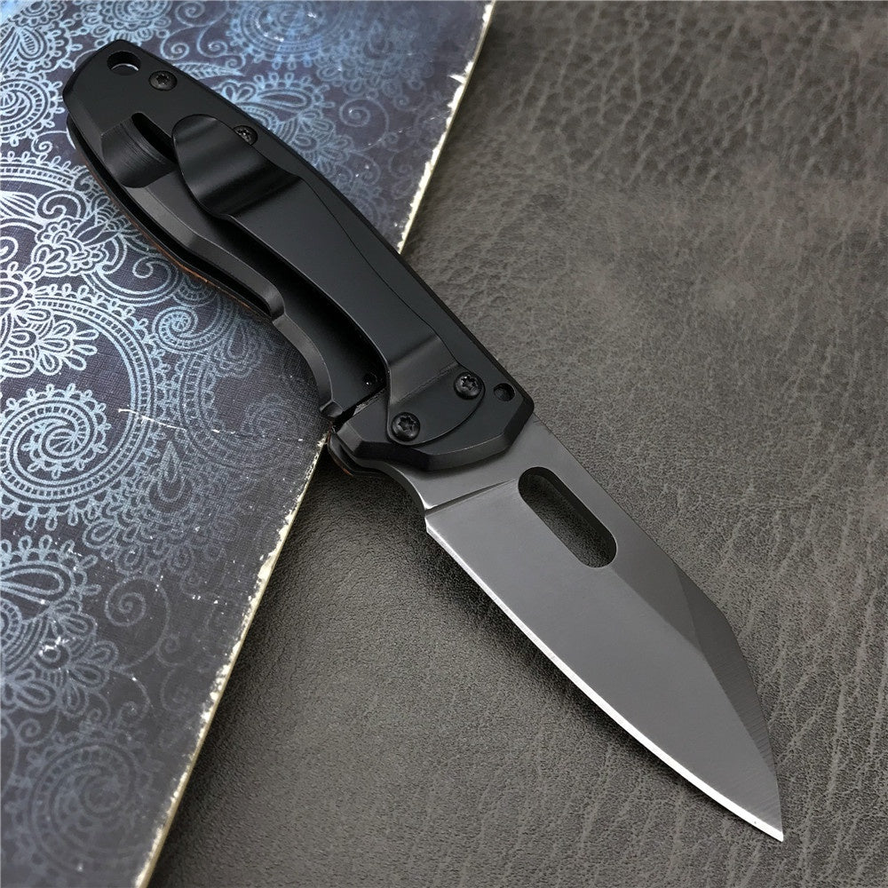 BUCK DA101 Pocket Folding Knife 440C Blade Knife Wooden Handle Mini Outdoor Survival Multifunction Folding Knife Gifts Box