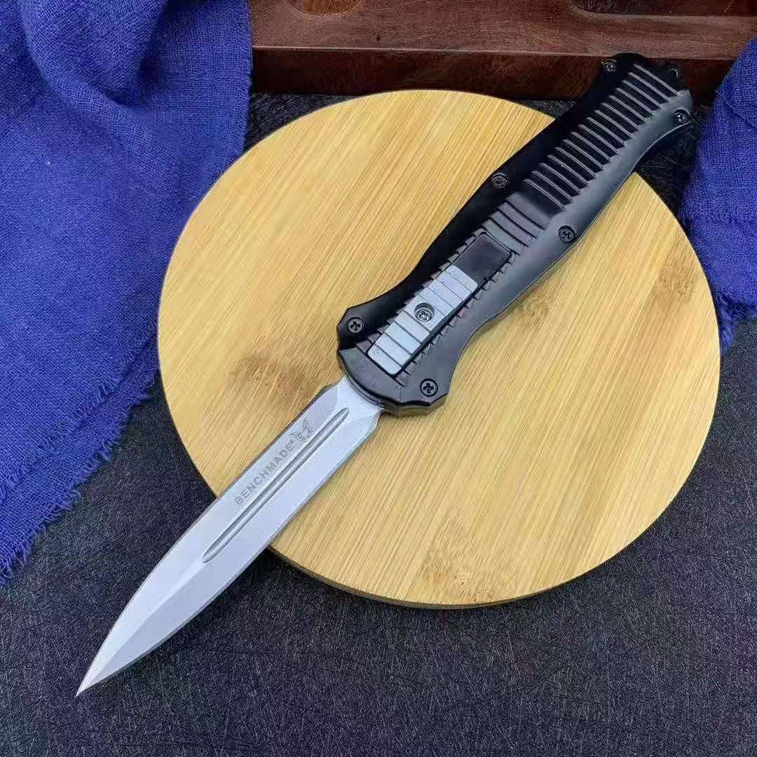 Benchmade 3200 spring switch straight out dagger automatic OTF knife aluminium alloy Handle double blade outdoor camping hunting tactical knife