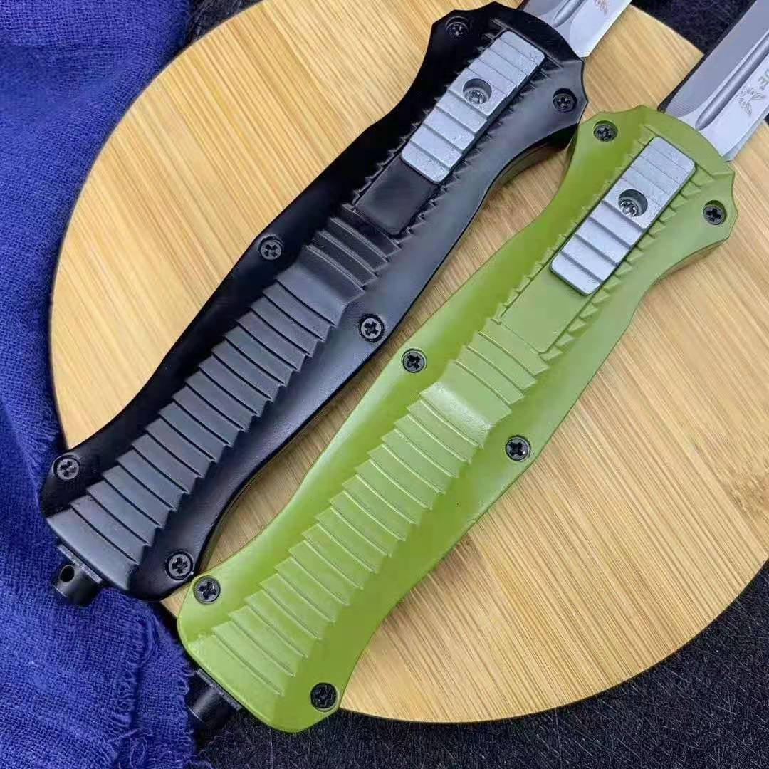 Benchmade 3200 spring switch straight out dagger automatic OTF knife aluminium alloy Handle double blade outdoor camping hunting tactical knife