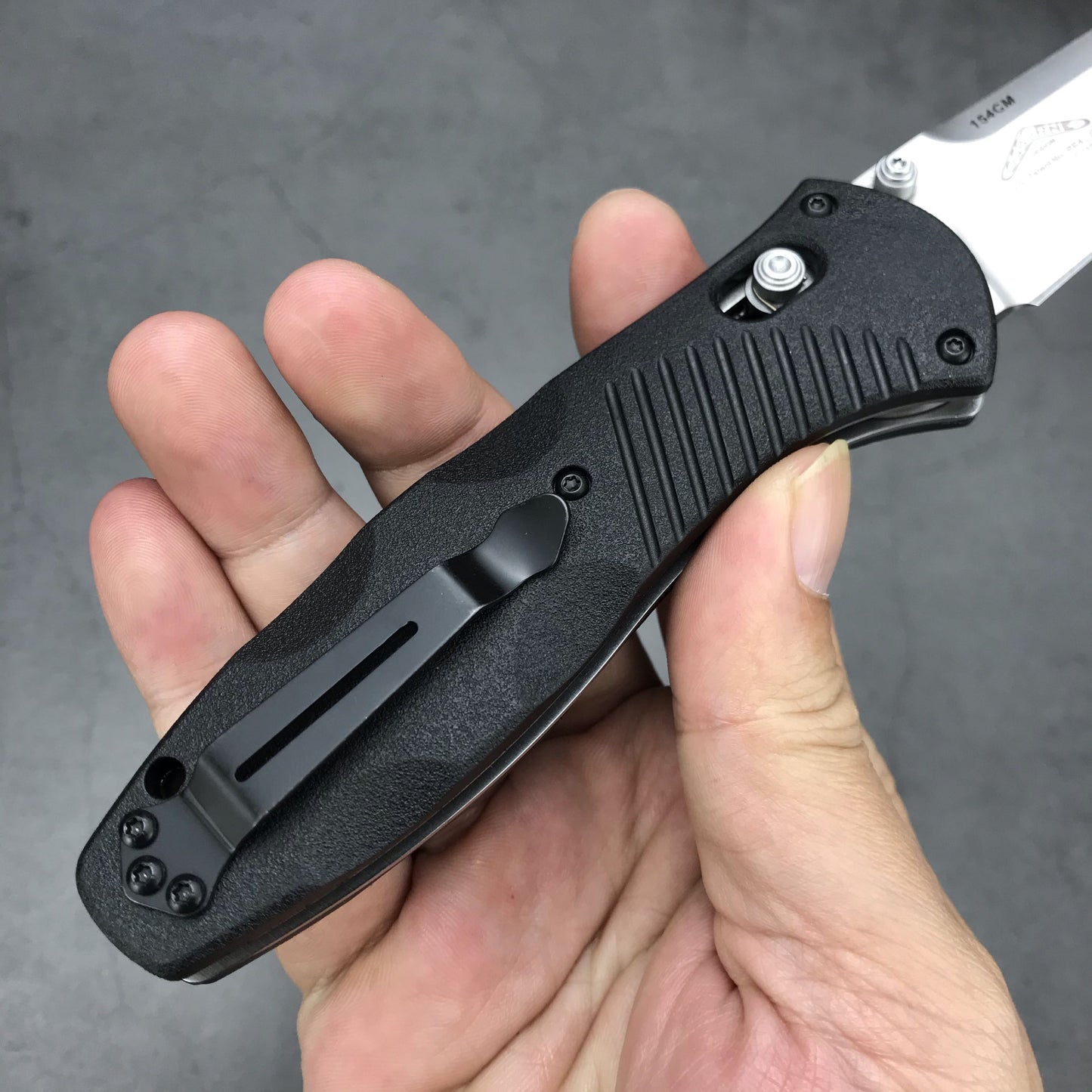 Benchmade Folding Knife Tactical Benchmade 580 Bugout AXIS Folding Knife 3.24" S30V Satin Plain Blade Outdoor Hunting Camping Knife