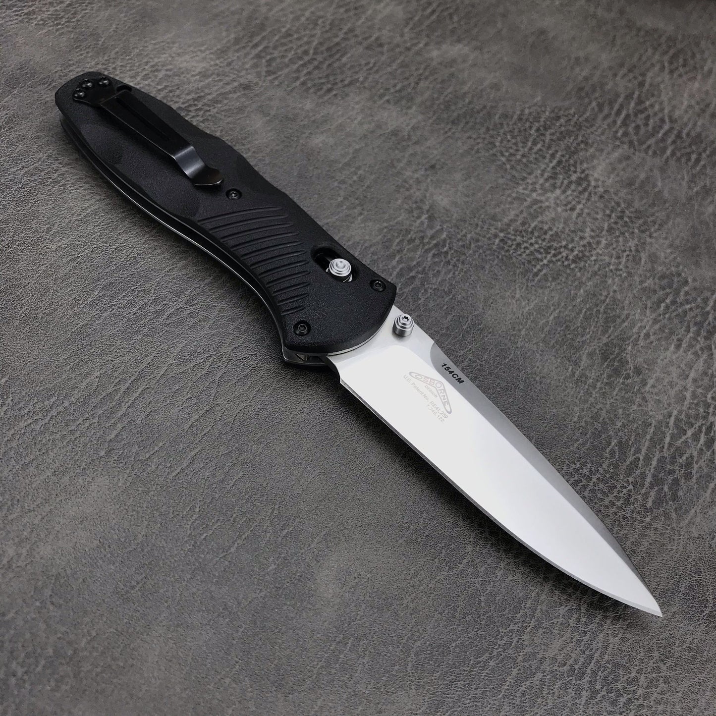 Benchmade Folding Knife Tactical Benchmade 580 Bugout AXIS Folding Knife 3.24" S30V Satin Plain Blade Outdoor Hunting Camping Knife