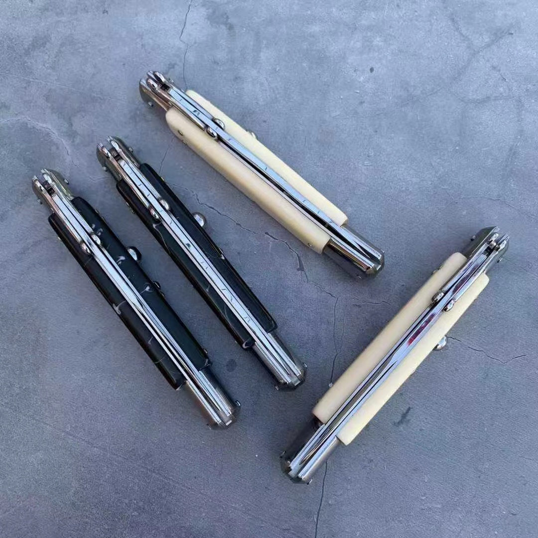 NEW ITALY AKC Stiletto Switchblade Spring Knife Automatic Knives Quick Opening Assisted Camping Tactical Tools