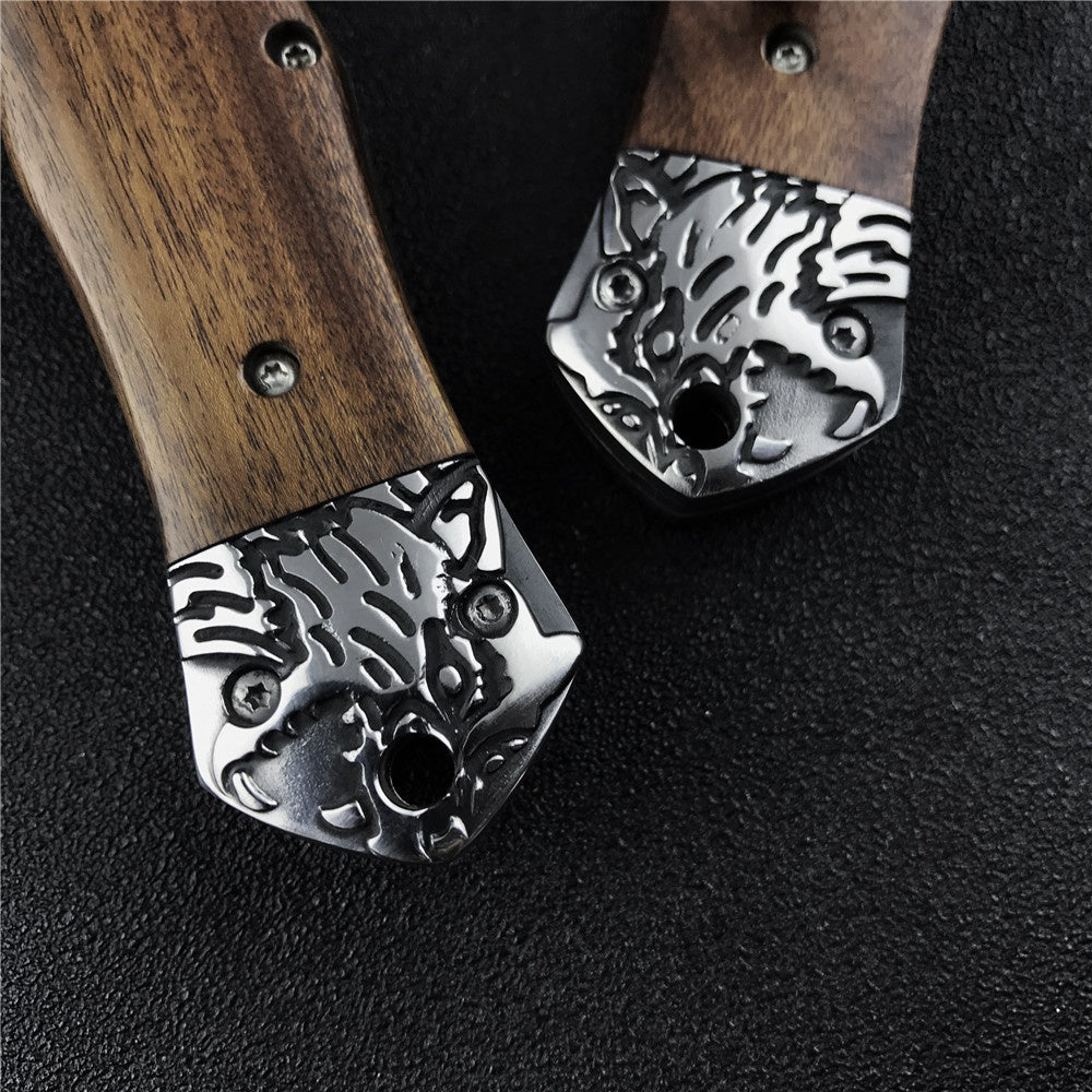 NEW SPRING ASSISTED OPEN KNIVES CARVED HANDLE OTF AUTO Out The Blade Tactical Survival EDC Camping Tools Drop Ship