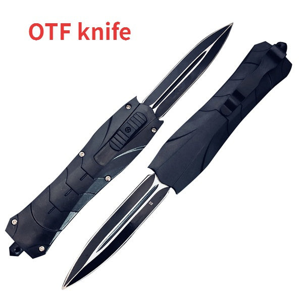 New Product Upgrades |Card Knife+Push Knife + Gifts Knives Set Tactical OTF AUTOMATIC Spring Knife Fixed Blades Double Switchblade Edge Survival outdoor multitool Tanto Hunting tools