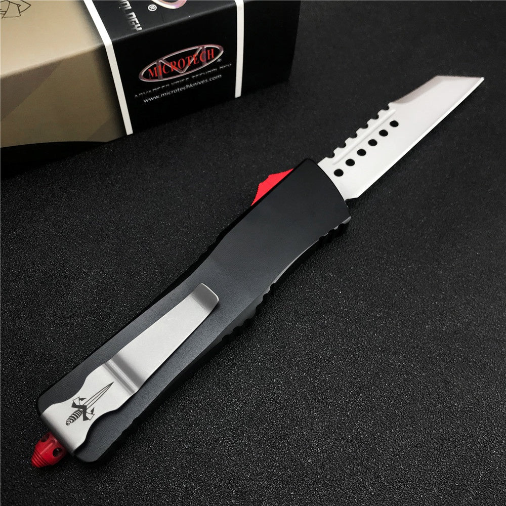 Hot Microtech Star Wars UT85 Adjustable Switchblade Flick Knife OTF Automatic knife T6061Aviation Aluminum handle spring assisted knives camping hunting hand tools