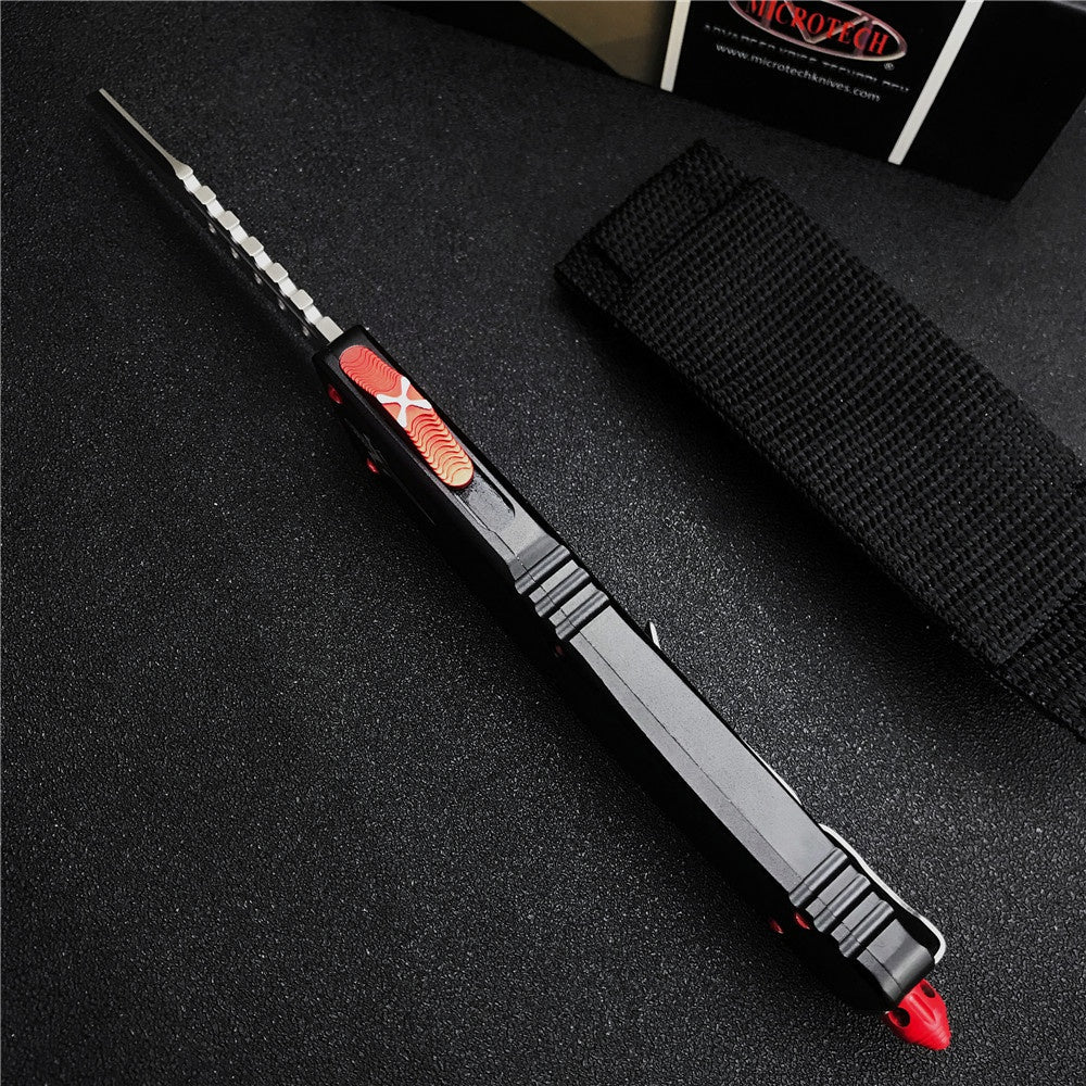 Hot Microtech Star Wars UT85 Adjustable Switchblade Flick Knife OTF Automatic knife T6061Aviation Aluminum handle spring assisted knives camping hunting hand tools