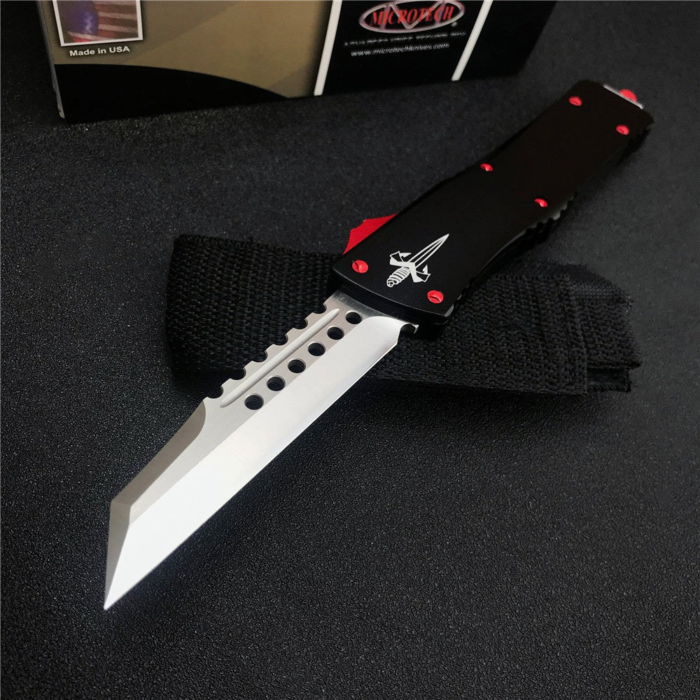 Hot Microtech Star Wars UT85 Adjustable Switchblade Flick Knife OTF Automatic knife T6061Aviation Aluminum handle spring assisted knives camping hunting hand tools