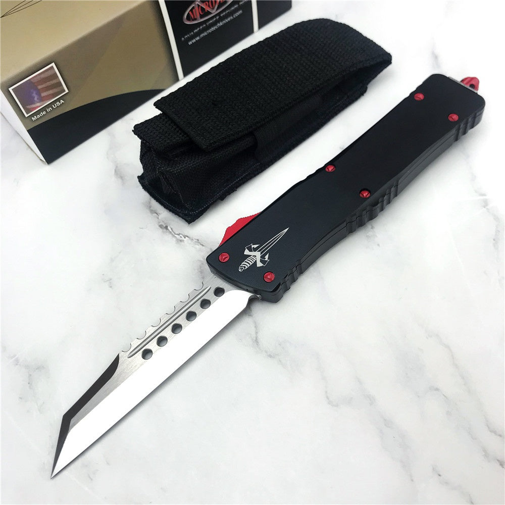 Hot Microtech Star Wars UT85 Adjustable Switchblade Flick Knife OTF Automatic knife T6061Aviation Aluminum handle spring assisted knives camping hunting hand tools