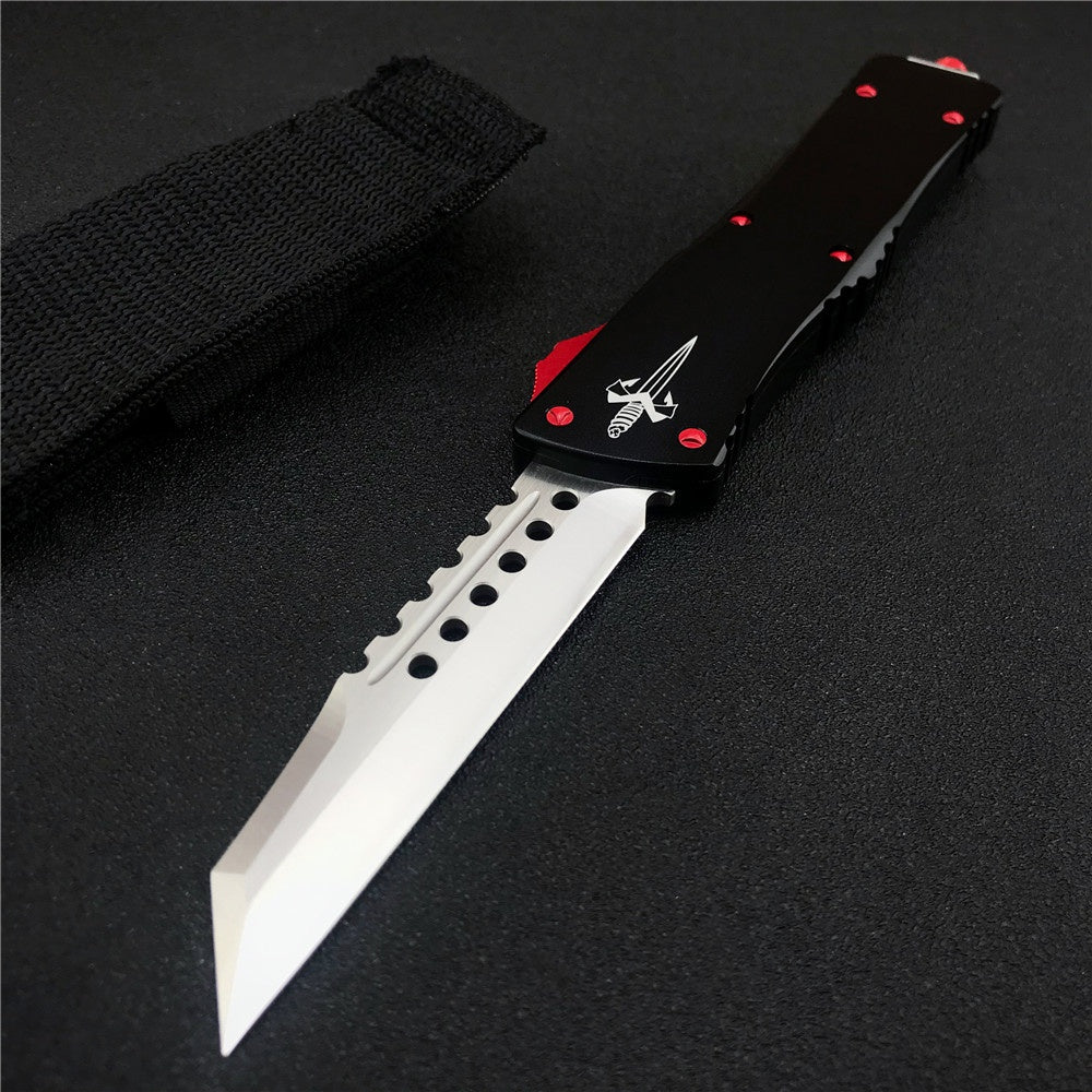 Hot Microtech Star Wars UT85 Adjustable Switchblade Flick Knife OTF Automatic knife T6061Aviation Aluminum handle spring assisted knives camping hunting hand tools